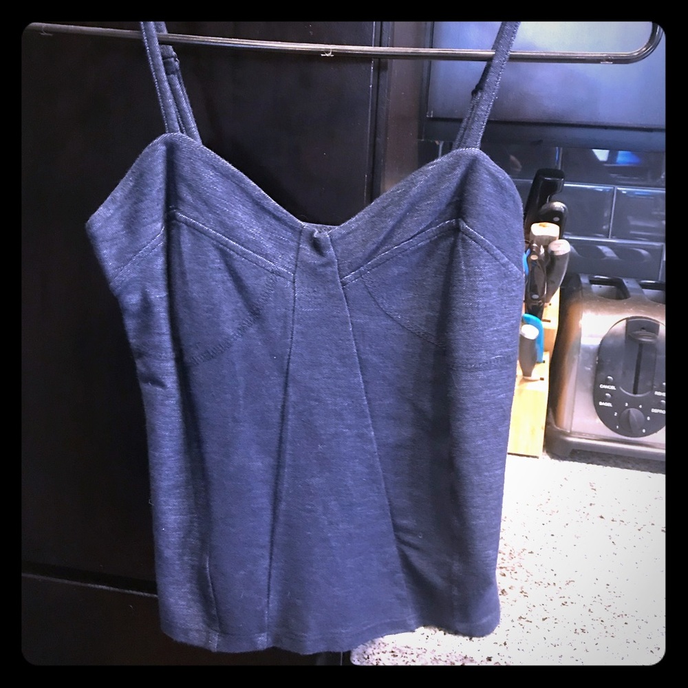 Jean crop top